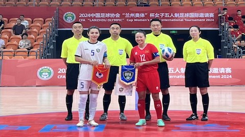 Đánh rơi chiến thắng đáng tiếc, ĐT futsal nữ Việt Nam đành về nhì ở giải đấu tại Trung Quốc 